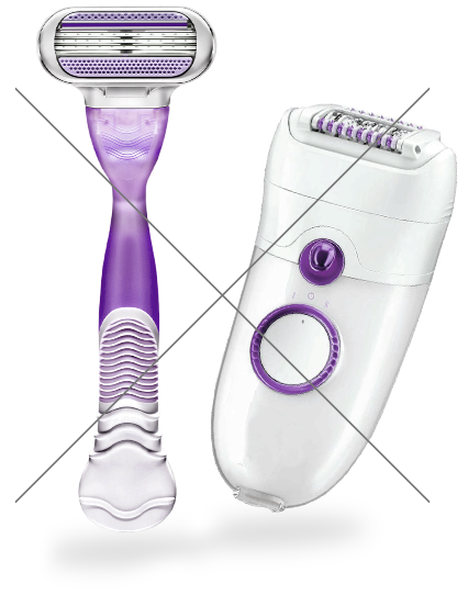 Žádné žiletky a epilátory